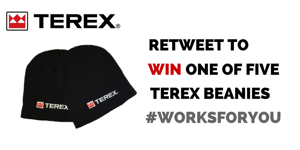 Fancy winning one of these five Terex beanies to keep you warm on site this winter? Simply retweet to be in with a chance!