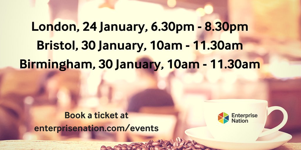 Small business meet-ups in London, Bristol &amp; Birmingham this month. FREE for members buff.ly/2jGFF4b #smallbiz #startups