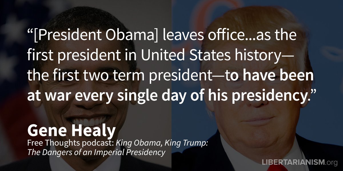 .<a href="/GeneHealy/">Gene Healy</a> joins us for a special #InaugurationDay episode of Free Thoughts: libertarianism.org/media/free-tho…