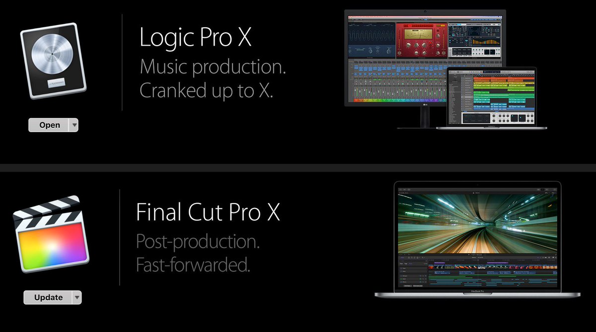 RichardTaylorTV's tweet photo. I couldn’t be more thrilled with updates to #FCPX and #LogicProX in the same week.
Good job @Apple #ProApps teams! https://t.co/eBZrKkIyCK