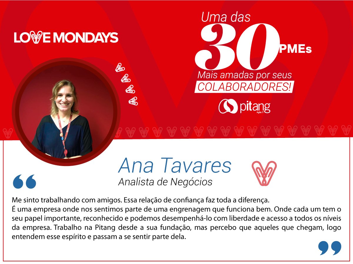 pitang's tweet photo. Que sorte a nossa de ter a Ana em nosso time! 🙏❤️ #vempraPitang #WeLoveMondays https://t.co/a8yjDBbRAa