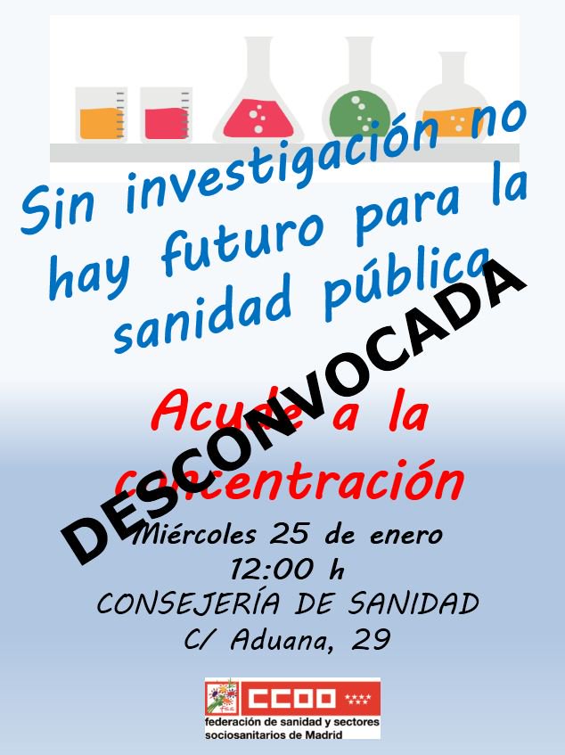CCOOSanidadMad's tweet photo. Acuerdo entre Consejería de #Sanidad y #CCOO en defensa personal Fundaciones #Investigación Biomédica https://t.co/81IEOrO8af. #ConCiencia https://t.co/UYdhtiaYuB
