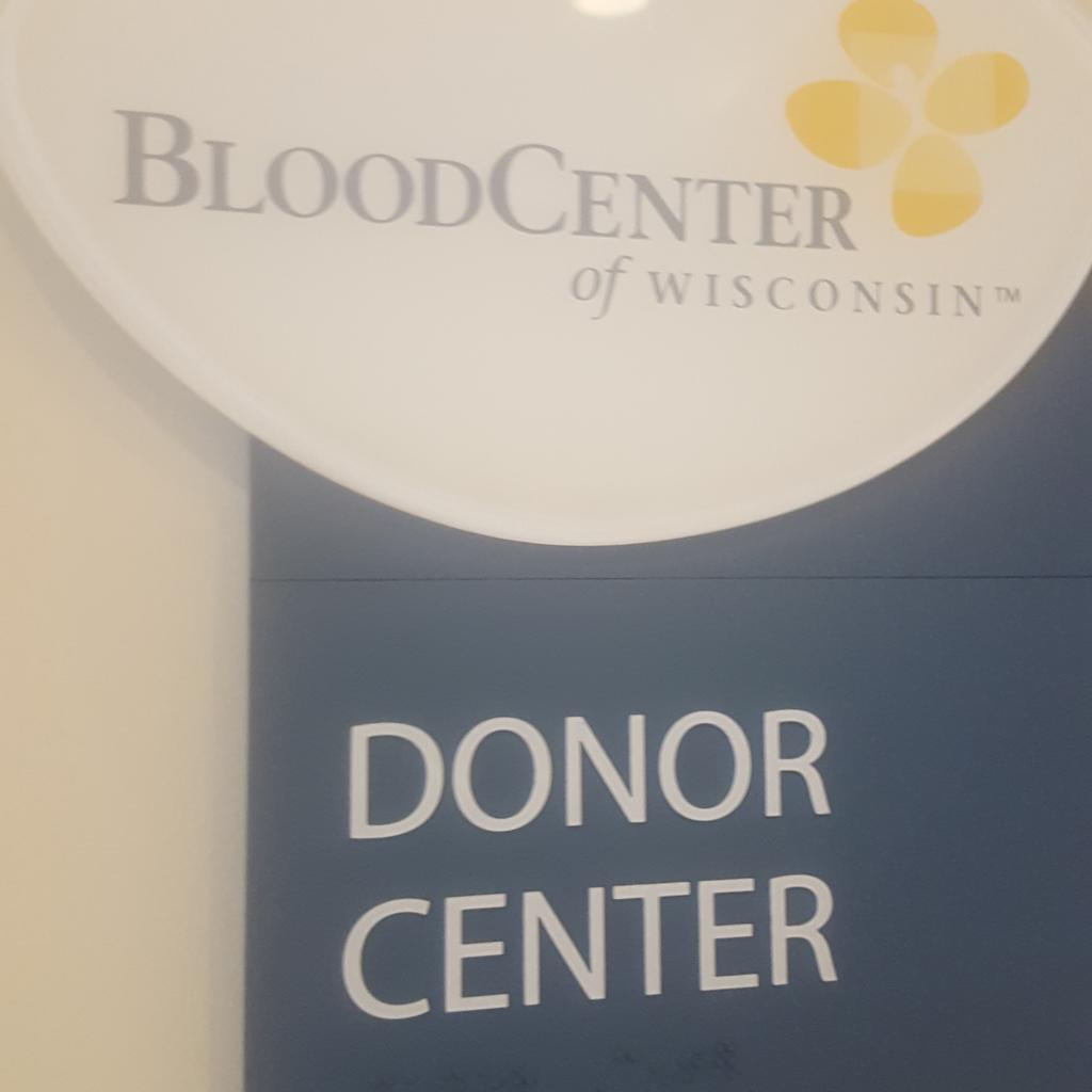 JStefaniak's tweet photo. @BloodCenterWI #donate Done! https://t.co/QNzvMBtcuh