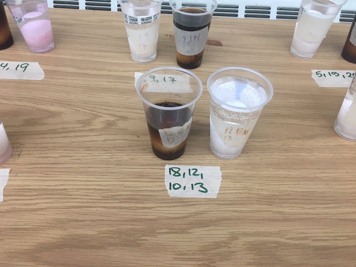 ms_tynan's tweet photo. 1st asked the question what happens to an egg when placed in coke vs water? We are excited to see the result! #science #HandsOn https://t.co/mHUnhX8lM4