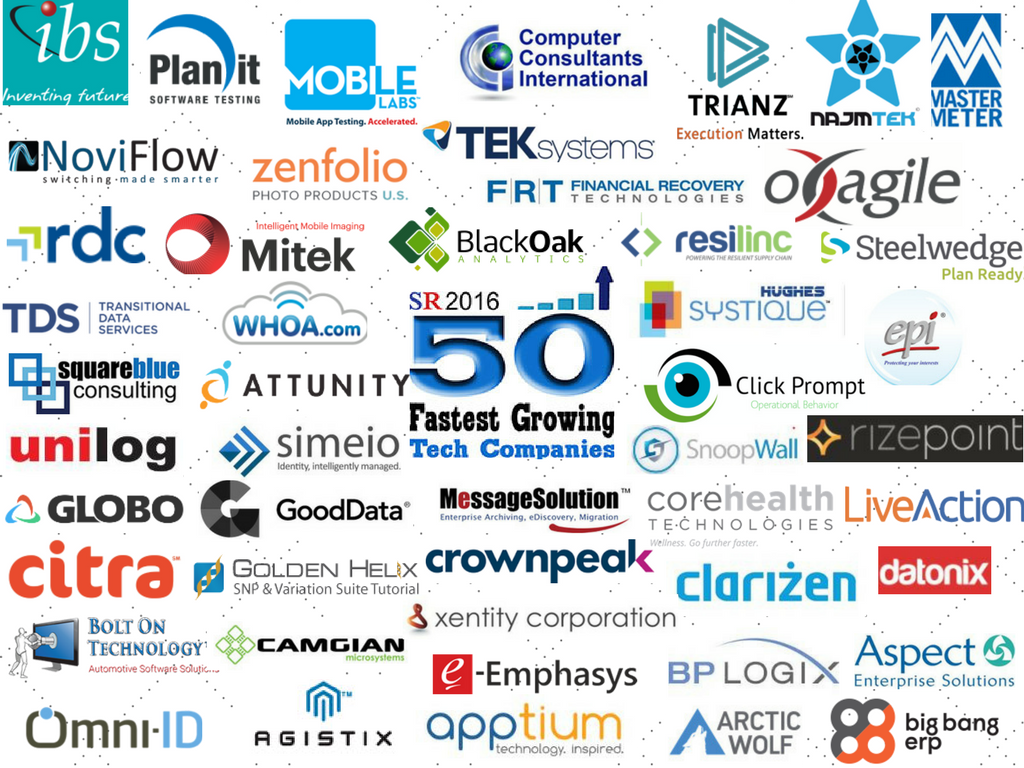 Dsiliconreview's tweet photo. 50 Fastest Growing #TechCompanies 2016 @Oxagile @RizePoint @Clarizen @CitraHealth @clarizen @datonixSpA @BigBangERP https://t.co/uMDtiWGM6I https://t.co/8Jb4hZOtcC