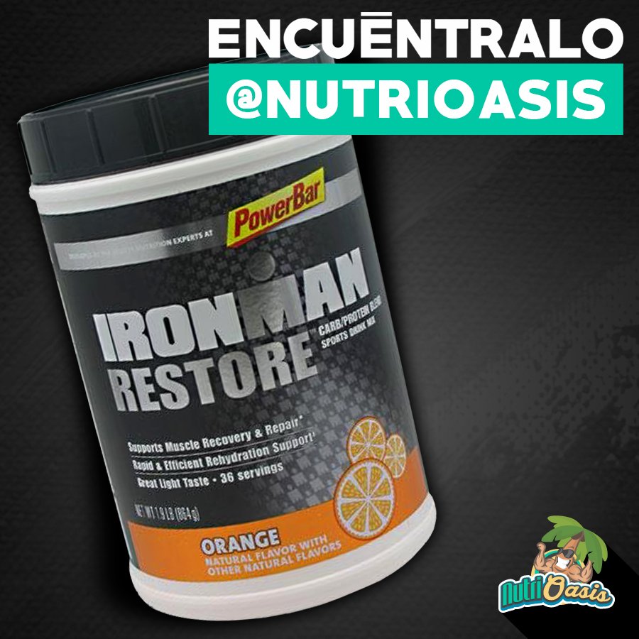 nutrioasis's tweet photo. Ironman Restore de POWERBAR es la mejor opción para iniciar el proceso de recuperación de tus músculos.
#NutriOasis #Cuerpo https://t.co/qdpqWsxpYe