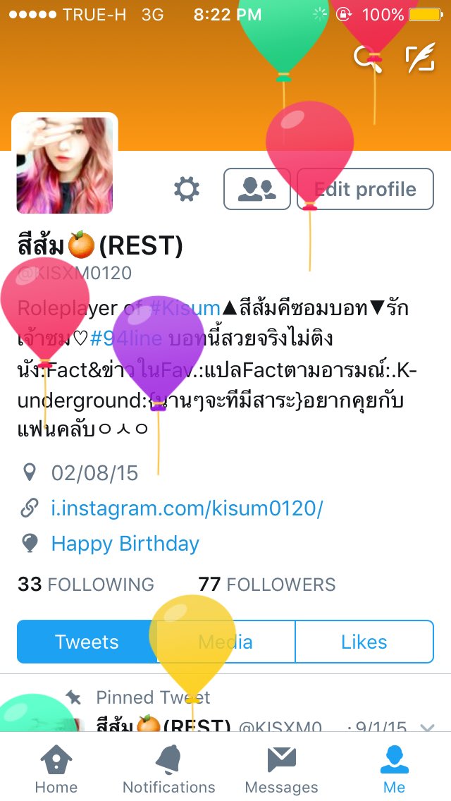 KISXM0120's tweet photo. ลูกโป่งอีกที55555 https://t.co/CBtdI3YGG4