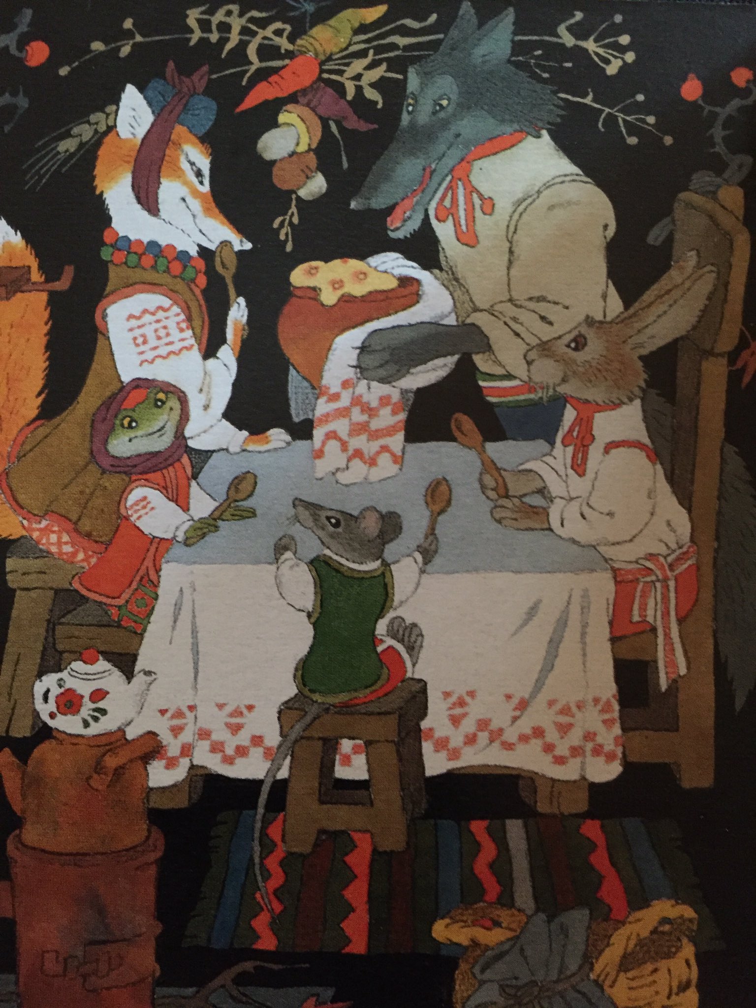 ロシアの絵本 カランダーシ 寒い日は 暖かいお部屋で みんなと一緒に温かい食事 T Co 7f1ke59bqv ロシア 絵本 ウクライナ 昔話 狼 きつね うさぎ かえる ねずみ T Co Rl6ajkicpw Twitter