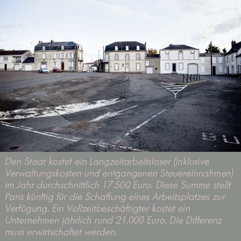 Beschäftigung finanzieren, statt Arbeitslosigkeit. Kritik kommt von den Gewerkschaften ... b1.de/mauleon #Frankreich