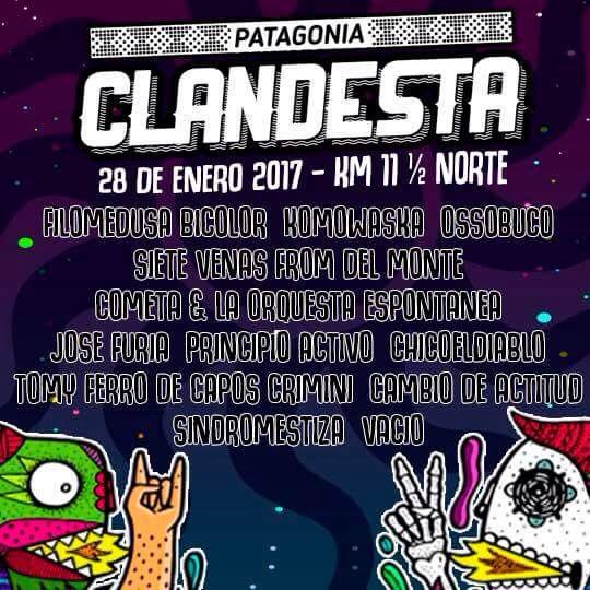 Que no te lo cuenten! 
#patagoniaclandesta2017 28 de enero!! #PuntaArenas #patagonia #puq #festival #austral