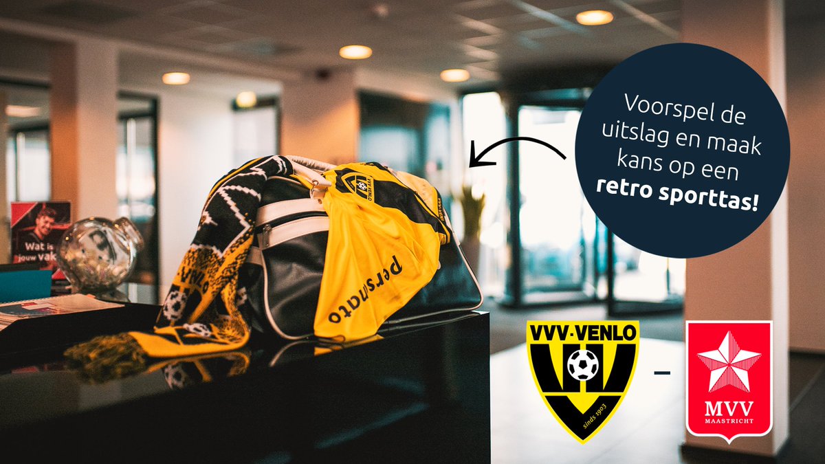 Komende zondag, de El Clásico v/h Zuiden: @vvvvenlo - <a href="/mvvmaastricht/">MVV Maastricht</a>! Als trotse sponsor én supporter ligt ons kloffie al klaar! #vvvmvv
