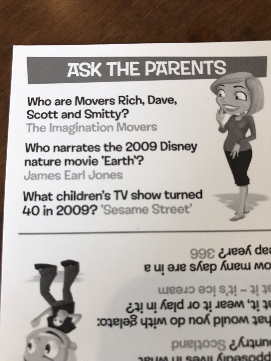 AmyK227's tweet photo. @iMovers Did you guys know you are a Beat the Parents trivia question?  I got that one right! https://t.co/kYvlUvo2Jo
