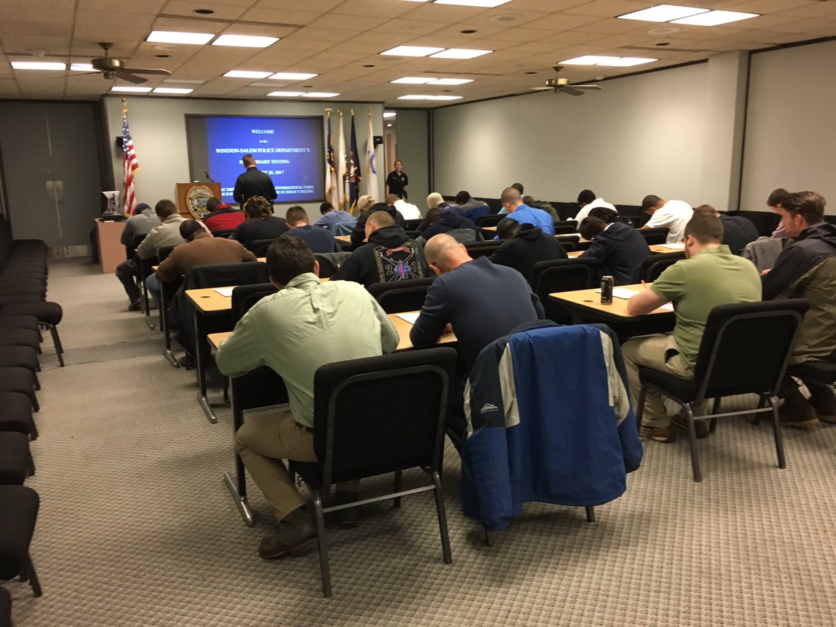 cityofwspolice's tweet photo. It's a packed house for our first applicant testing session today. Want to join our team? Visit https://t.co/WCEPi0CtJB today! .51 https://t.co/23puP6vN9q