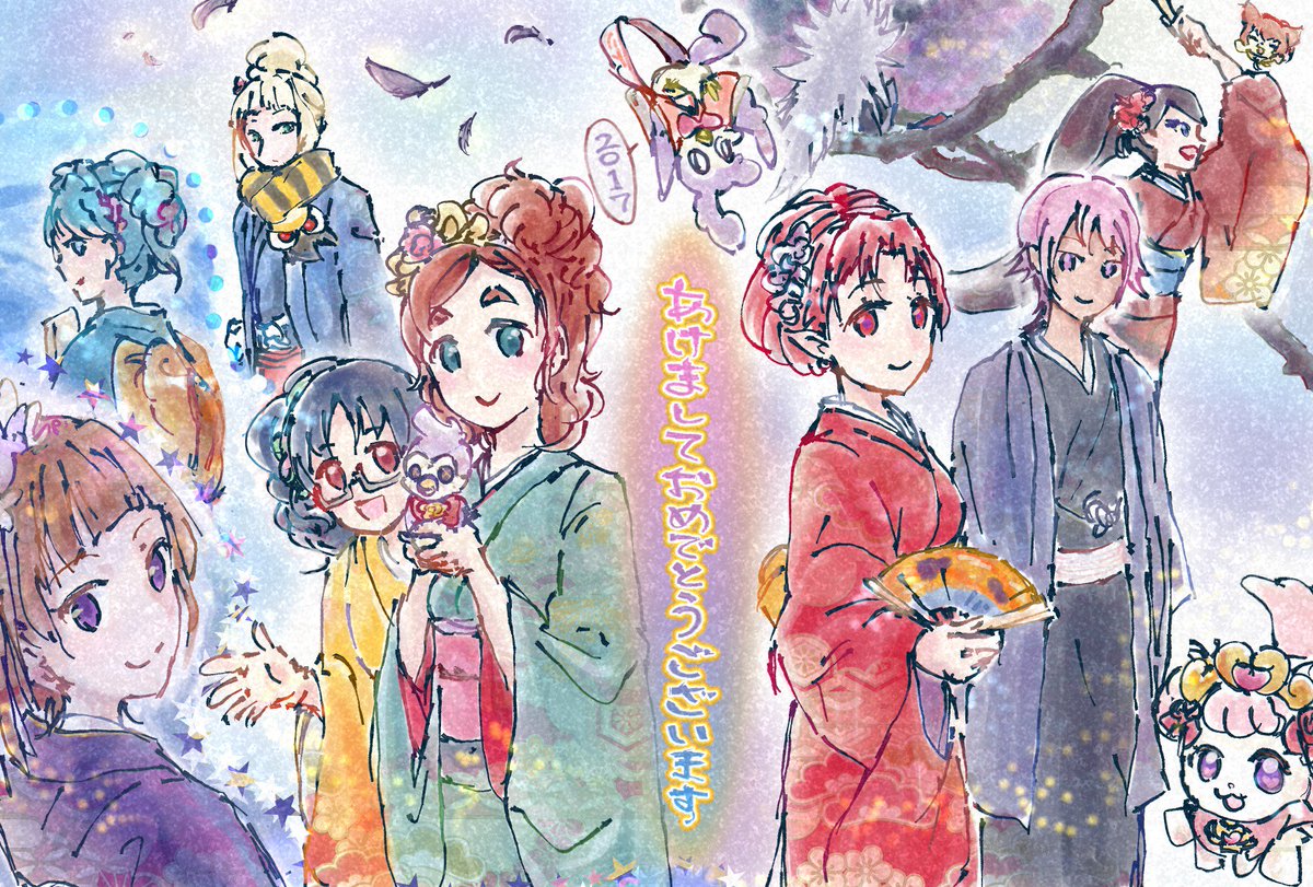 そういえばずっと上げ忘れてたけど今年の年賀状です!!!あけおめプリンセス!!!!! 