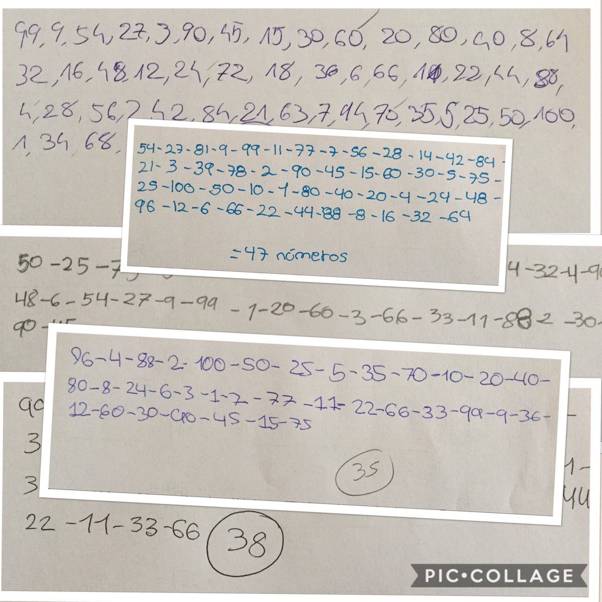 CcBcnMvd's tweet photo. A #pri6sdk vam passar una estona fantàstica fent llargues cadenes d múltiples i divisors
Proposta d @nrichmaths https://t.co/IOzidkB28m https://t.co/7NJOqEI5EW