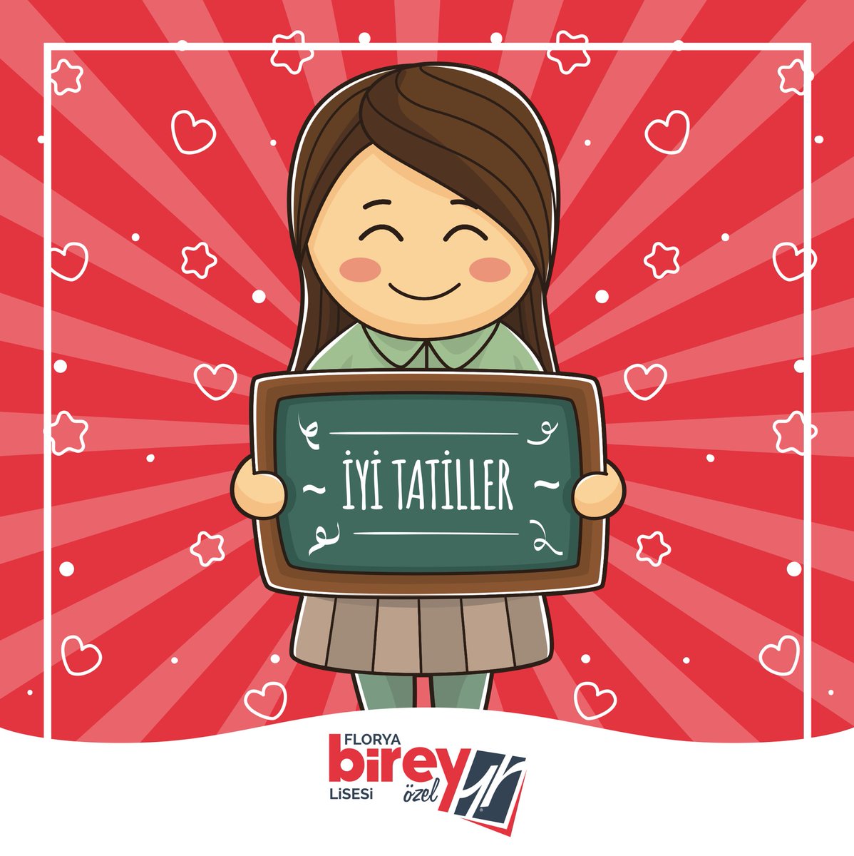 floryabireyozel's tweet photo. Florya Birey ailesine ve tüm öğrencilere iyi tatiller dileriz:) https://t.co/H3DqmZBPvp