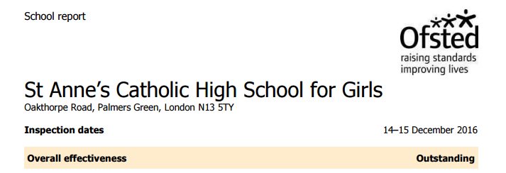 St. Anne's Catholic High School for Girls tweet media