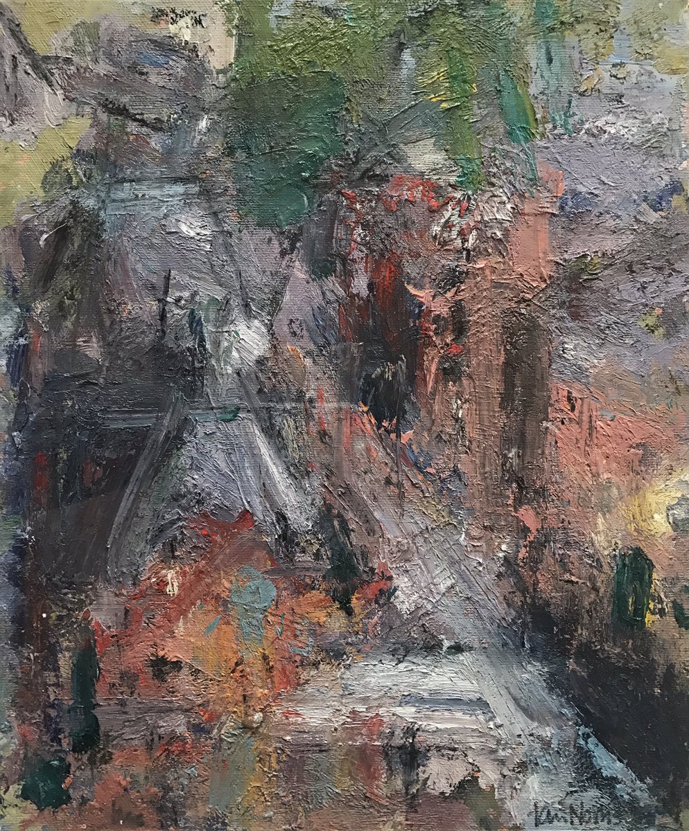 CollectArtLymm's tweet photo. NEW IN THE GALLERY! Ian Norris (b.1959) 'Rooftops, Thomas St' 11.75" x 9.75" Oil on Board @ILoveMCR @iannorris2 #northernquarter #manchester https://t.co/XLFy3c2tMF