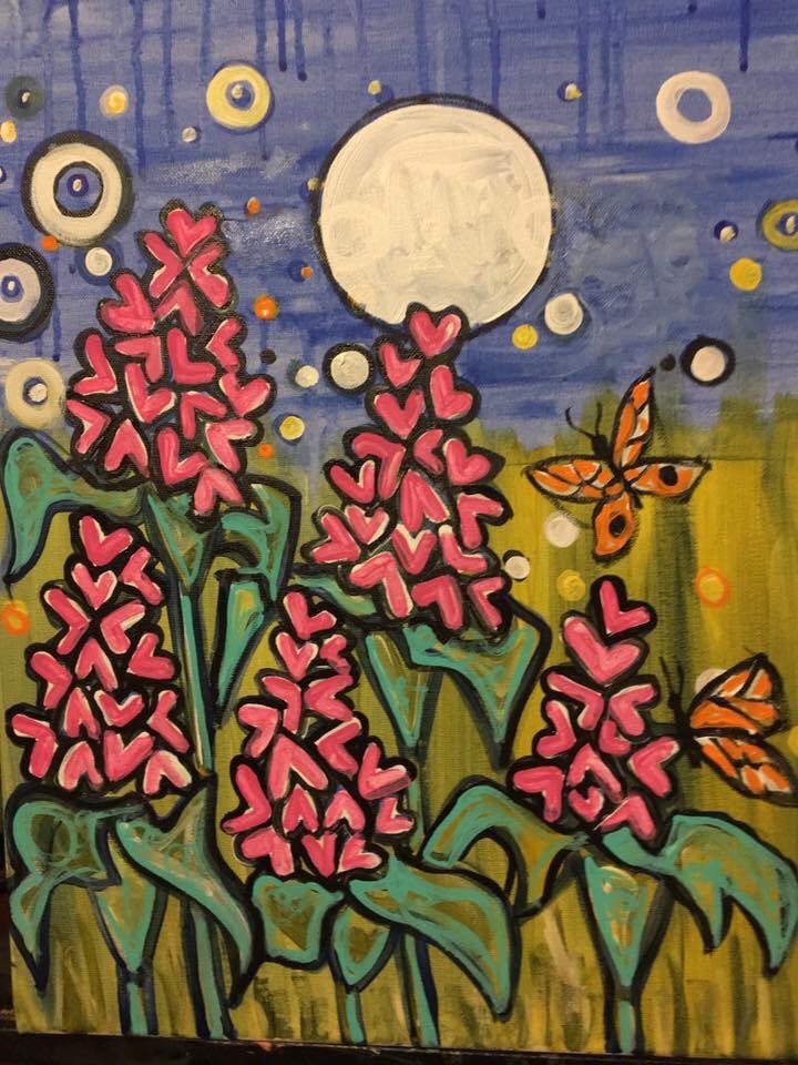 We are back at Shimmy, tonight, January 20th at 7:00, join us to paint this beautiful image. Only $25 message me- space is limited