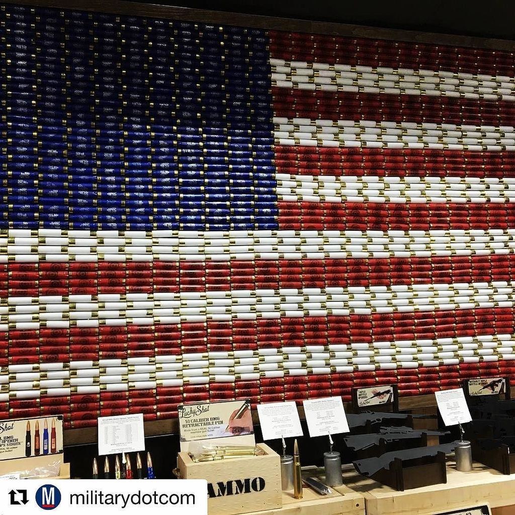 RangeRoll's tweet photo. What's better on Inauguration Day than the U.S. flag made from shotgun shells! #Repost @mi… https://t.co/hRsjUM5fpS https://t.co/52NtsjgFJF