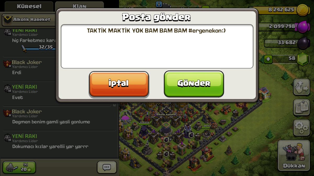 alkolikclan's tweet photo. Online oyunların vazgeçilmez sloganı oldun reis! :) @EmreErgenekon #clashofclans https://t.co/xA5xln7viw