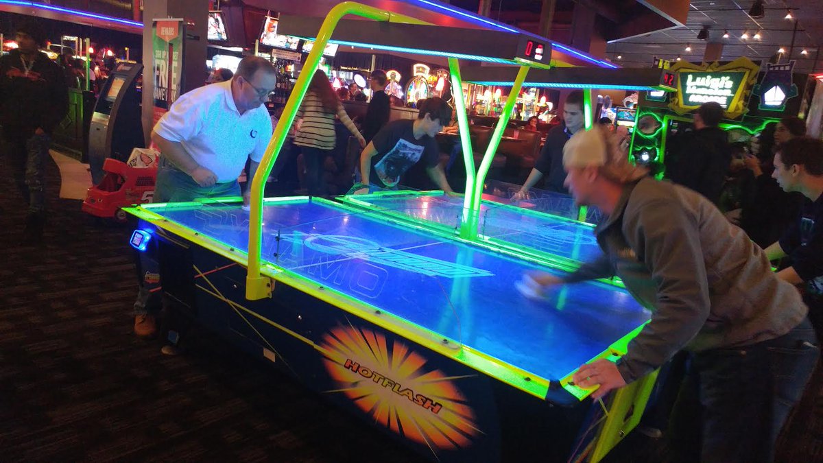 GForcePlumbing's tweet photo. Battle of the Managers!
 #flashbackfriday to our holiday party. Everyone at G Force works hard, but we know how to balance it with some fun. https://t.co/SUh7VYZbRh