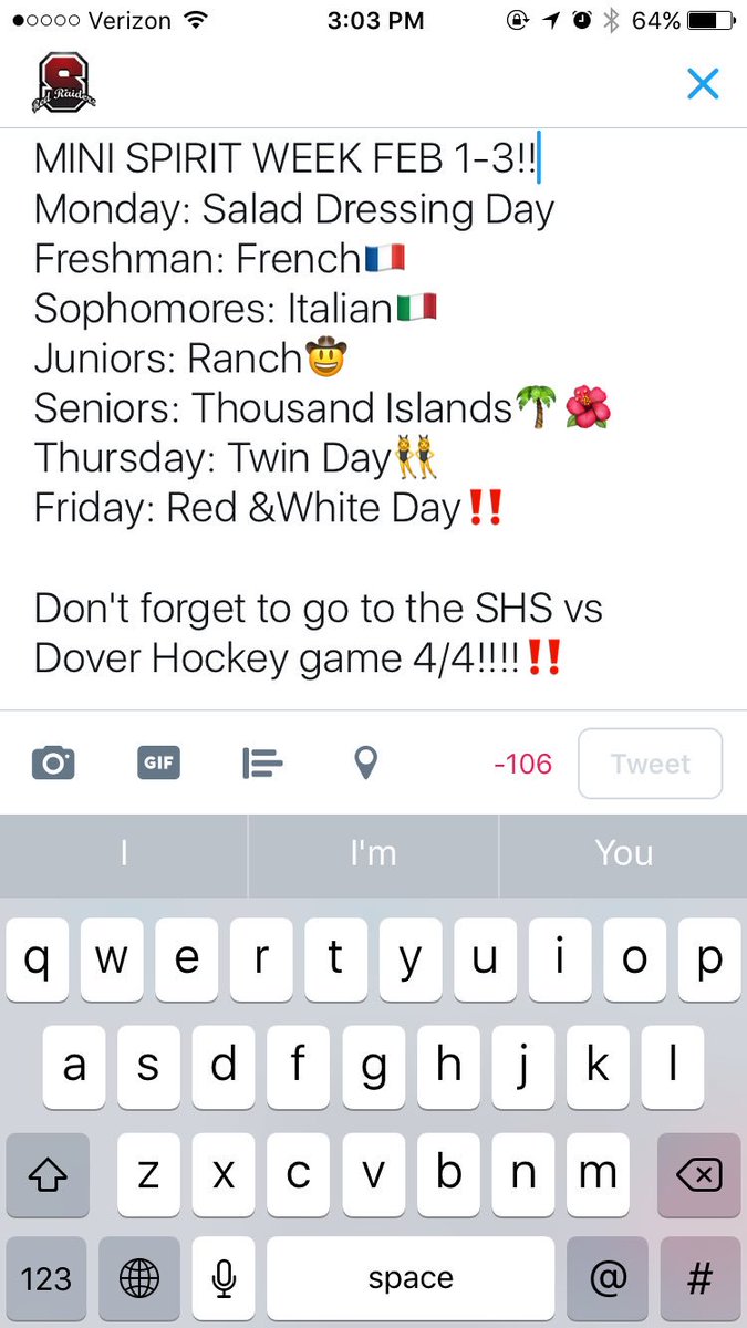 SpauldingSenate's tweet photo. ‼️SPIRIT WEEK‼️ https://t.co/DgQ5r3qESP