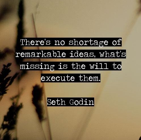 ButlerTill's tweet photo. It's a new week, go turn those big ideas into realities. Make it happen. #SethGoodin #MondayMotivation https://t.co/bJIPnVSMPt