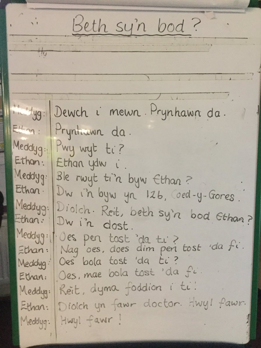 Springwood_Prm's tweet photo. #springraglan worked with Ms Powis to write this brilliant dialogue #springwelsh https://t.co/PBDNP8NMj7