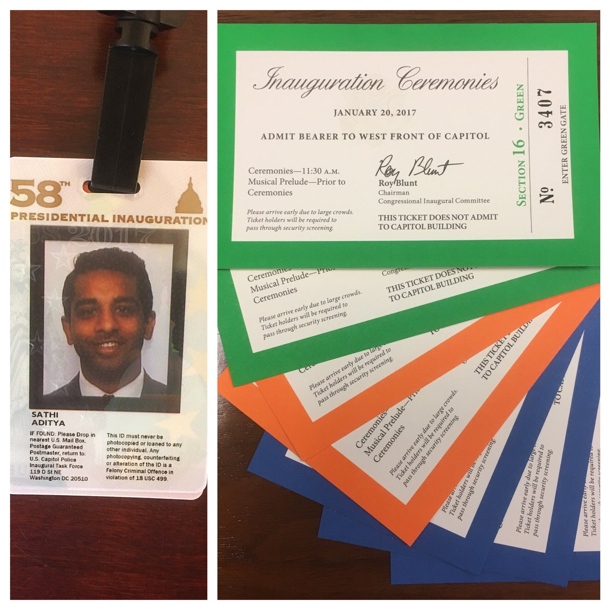 adisathi's tweet photo. Excited to be involved with @JCCIC and the peaceful transition of power! #InaugurationDay #JCCIC 🇺🇸 https://t.co/kIGc8jQBsi
