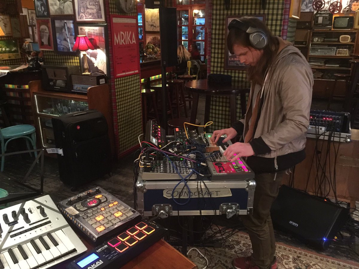 MerlinTonto's tweet photo. Soundchecking at Radio,Tirana. Playing the 1st leg of our Albanian mini residency. On at 10:30pm https://t.co/27sNKmutlN