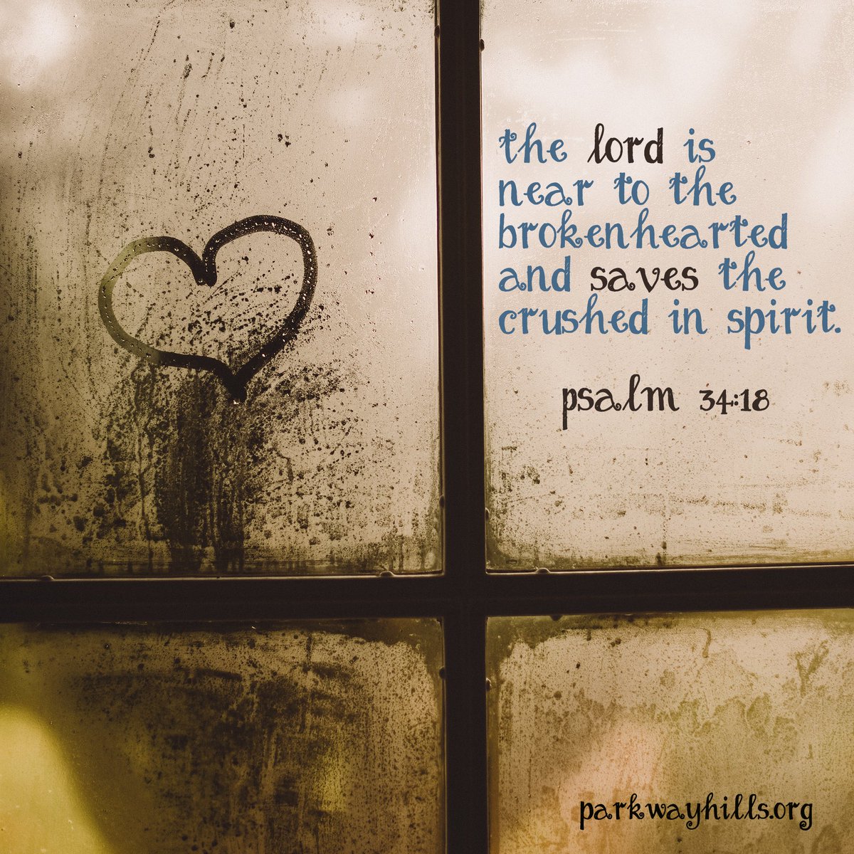 ParkwayHills's tweet image. The Lord is near to the brokenhearted and saves those who are crushed in spirit.
Psalm 34:18
#drawnear #brokenheart  #spirit #JesusSaves