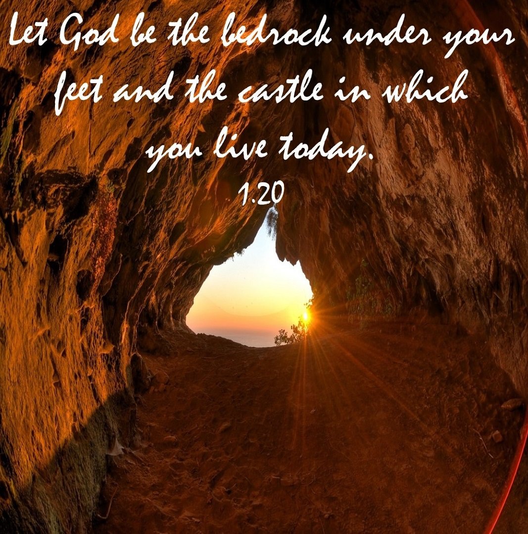 Godstrology's tweet photo. Let God be the bedrock under your feet and the castle in which you live today (1/20) #Psalm18 #InaugurationDay @JesusShow https://t.co/L04Ip5t4e8