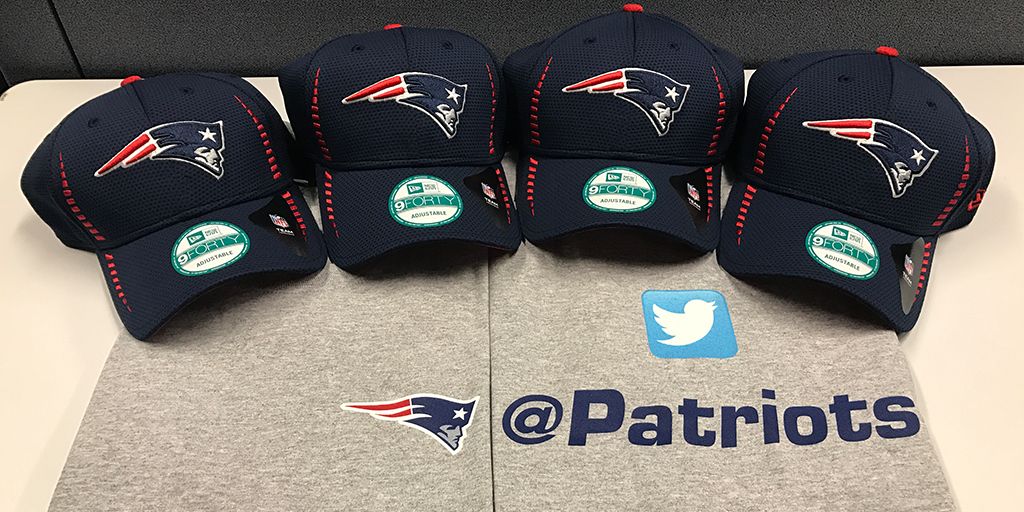 Patriots's tweet photo. RT to enter to win one of these four @NewEraCap hats &amp; #Patriots t-shirts! 

#PatsHatFriday #FreebieFriday 

Rules: https://t.co/7rTixsxbqC https://t.co/iIouiBZr7u