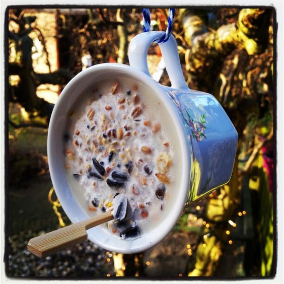 HertsSMILE's tweet photo. Today's SMILE Horticulture indoor workshop at Cuffley day centre... making tea cup bird feeders for the garden https://t.co/91aycpDpum