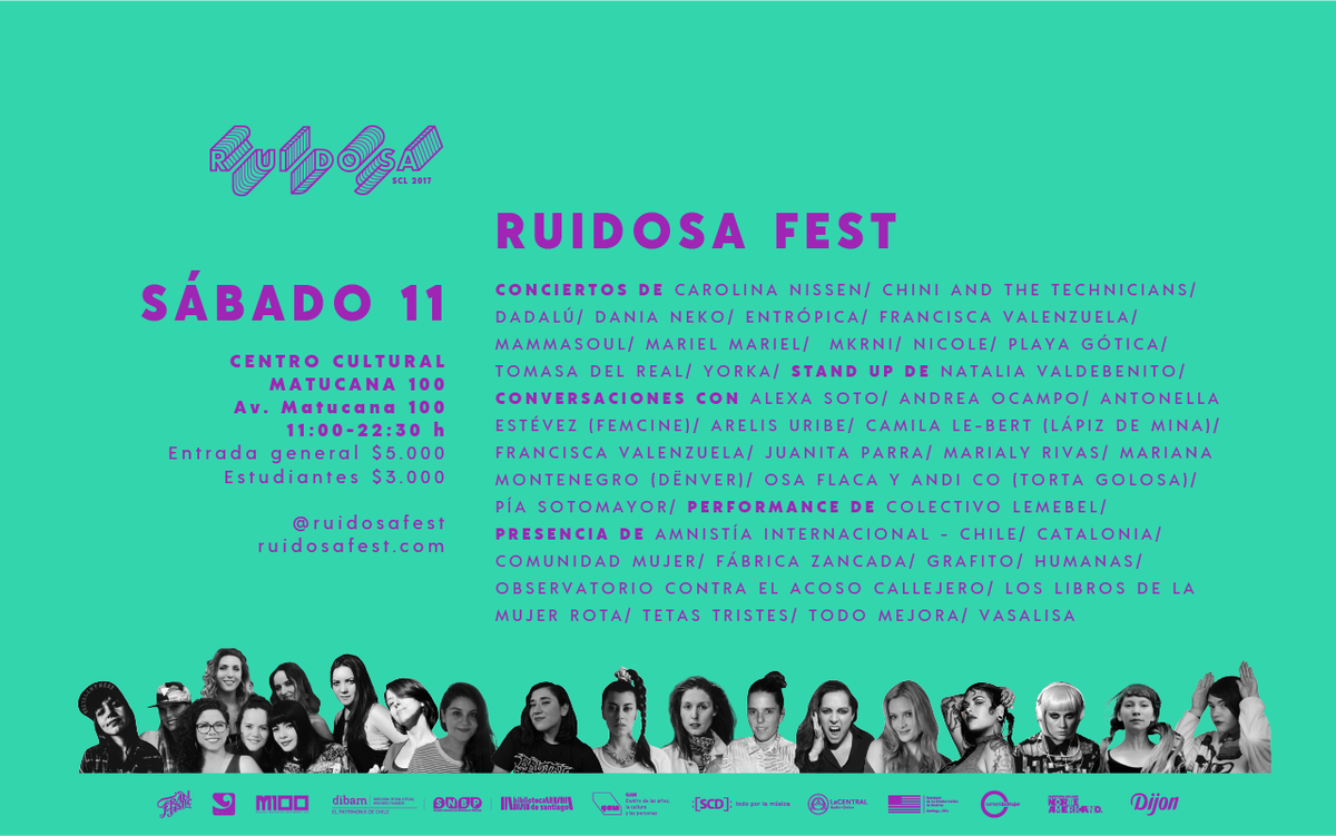 Matucana100's tweet photo. En marzo Matucana está con las mujeres. Te invitamos al @ruidosafest: Mujeres que hacen ruido. Entradas acá > https://t.co/PcoJdxWzYD https://t.co/1zHx4BAE1b