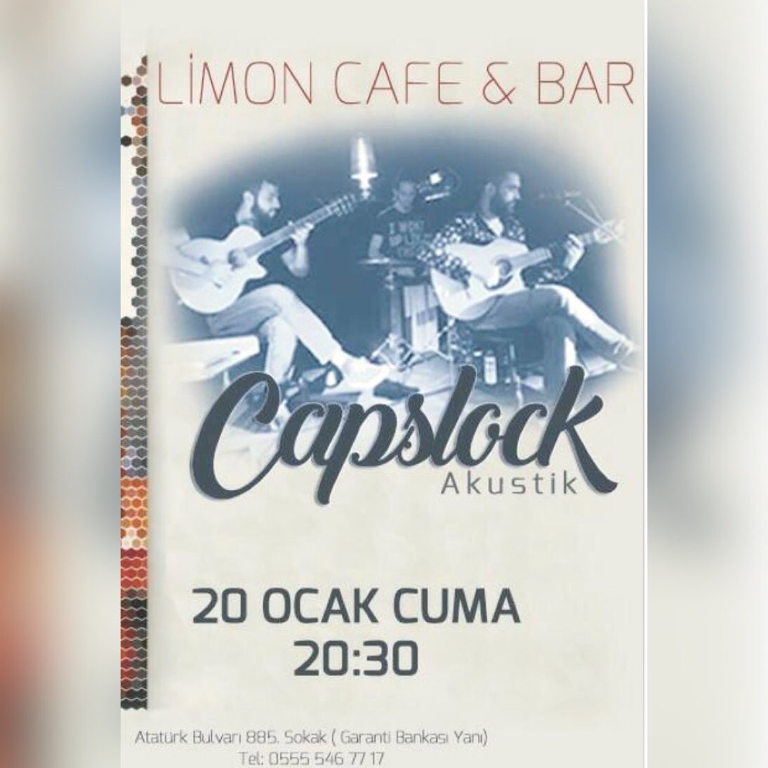 LimonCafeBar's tweet photo. Canlı müziğe son 1 buçuk saat herkesi bekleriz.. https://t.co/2rhL3gPYNm