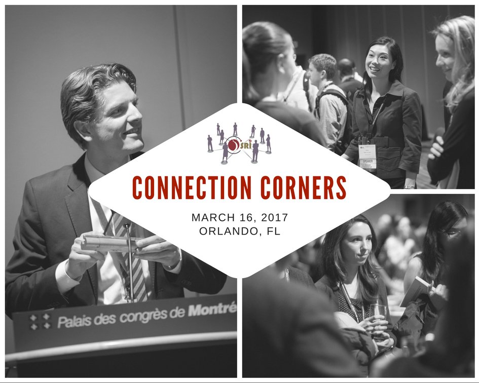 SRIWomensHealth's tweet photo. Connection Corners will continue at the 2017 SRI Annual Meeting! Stay tuned for more details! #SRI2017 #D2D #ConnectionCorners https://t.co/l6lel6RPln