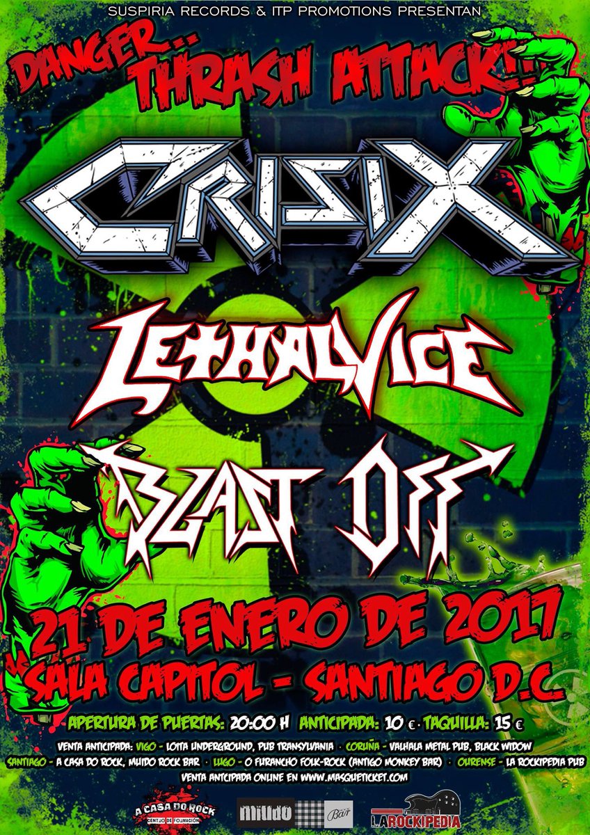CrisixOfficial's tweet photo. Amig@s de Santiago D.C., ¡esto es mañana! ¡GANAZAS!
#Crisix #BacktoRoad #Herewegoagain #Crisix2017 https://t.co/lLEVXP78xa