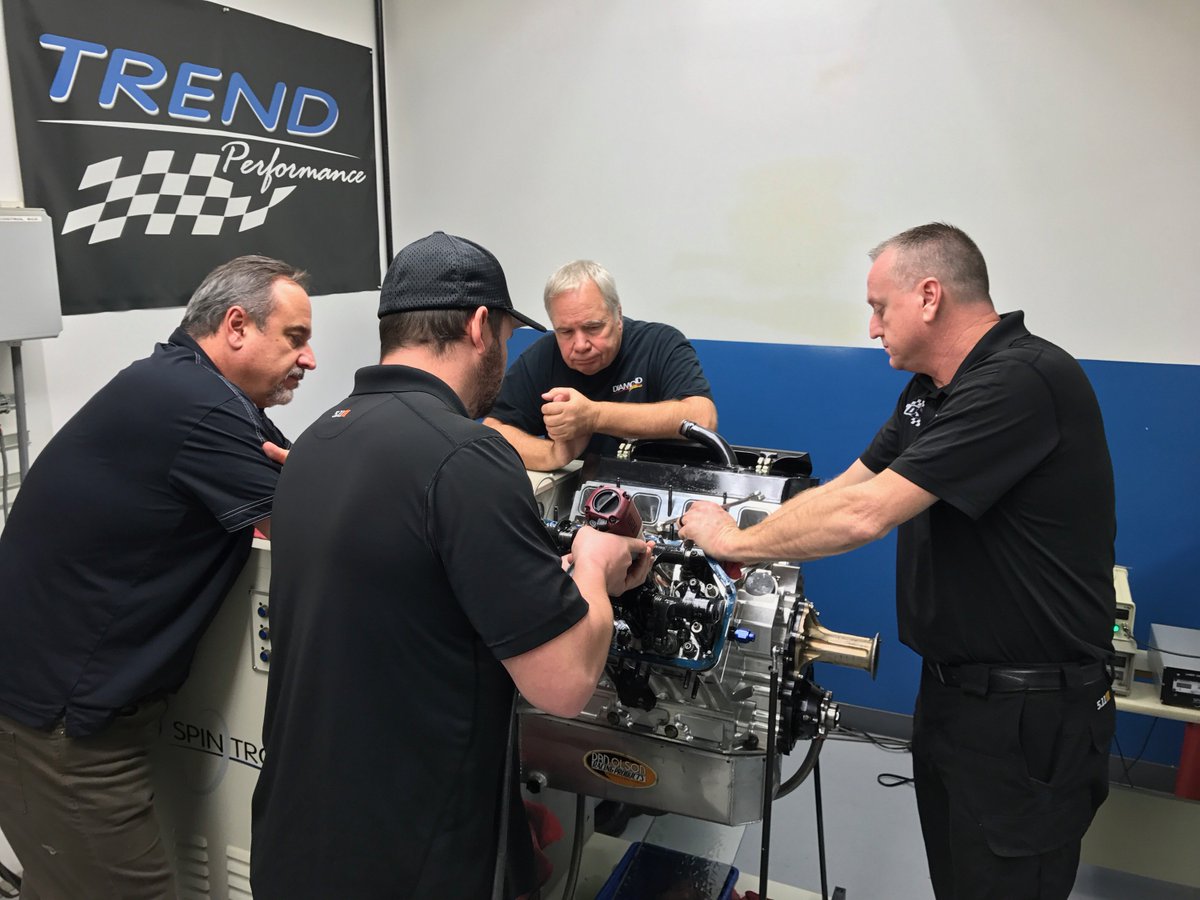 Don Schumacher Racing's Matco tools team for Antron Brown were at Trend for some Spintron testing.