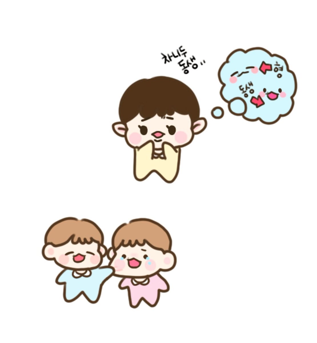 pear56BH's tweet photo. 아가찬이 동생 가꼬싶찌ू(ʚ̴̶̷́ .̠ ʚ̴̶̷̥̀ ू)히잉
쌍둥이 아가큥이 부럽따아 https://t.co/HXhx5qChCR