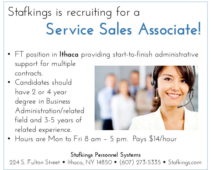 stafkings's tweet photo. Our #Ithaca office is recruiting a Service Sales Associate! Learn more and apply --> https://t.co/GTUfYDmeWb #jobs #nysworks https://t.co/e8EsjOZSM6