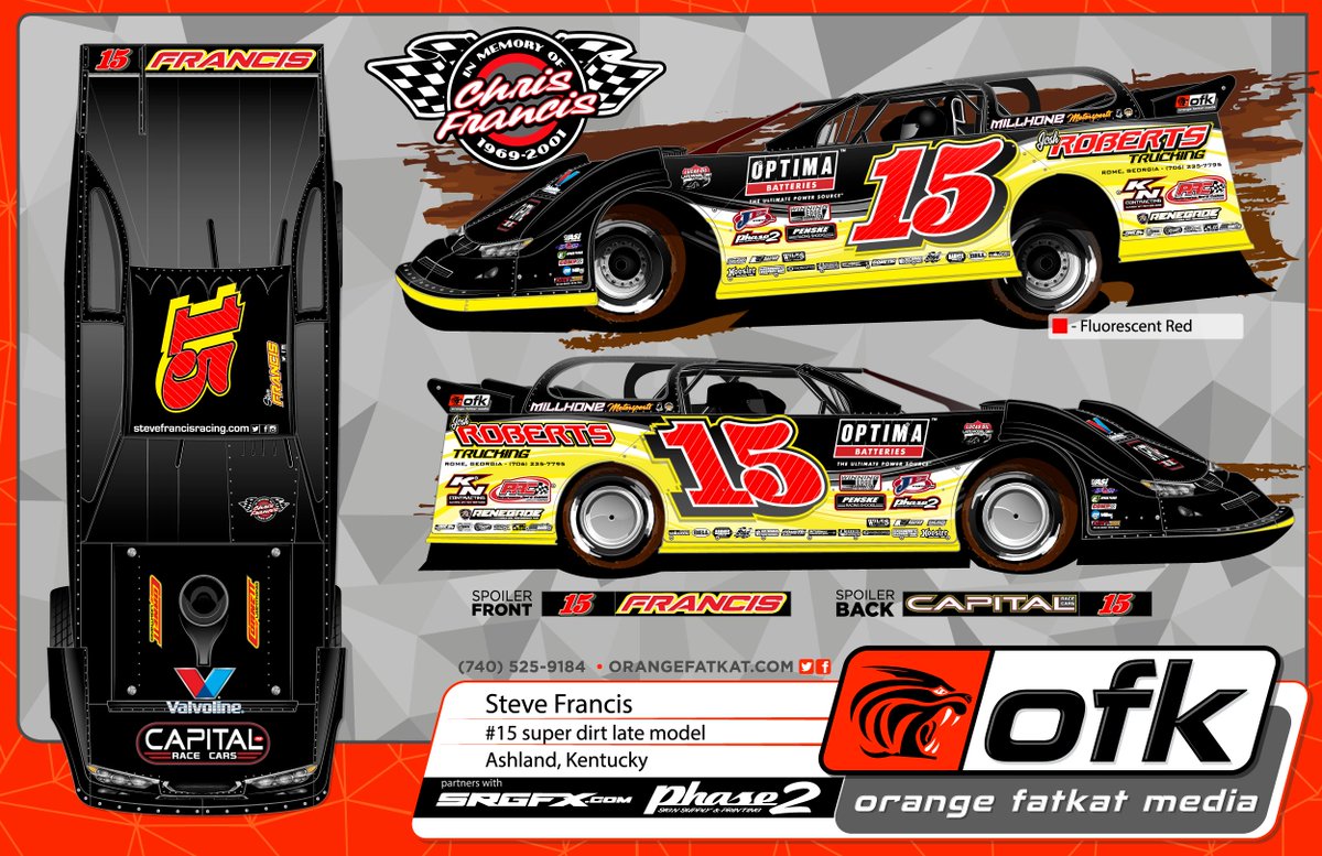 theorangefatkat's tweet photo. @15SteveFrancis 2017 @capitalracecars super dirt late model livery. #MRLGA https://t.co/BWzQvp7u6c