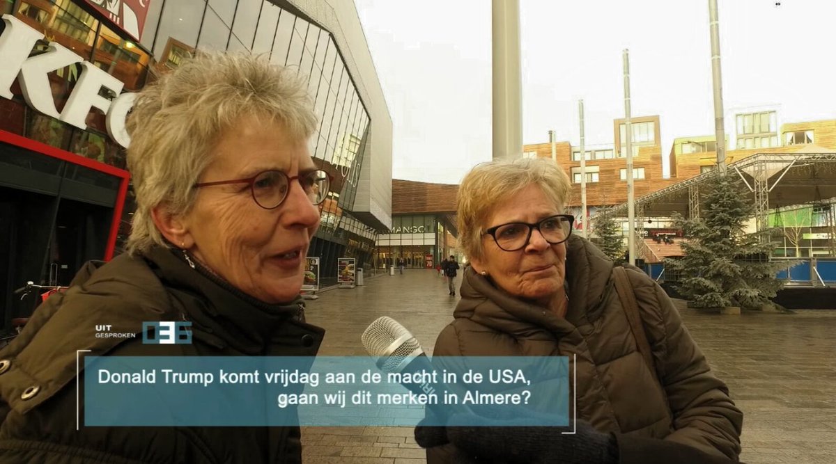 Vanavond vanaf 19.00 uur ieder uur 'Uitgesproken036' op TV036.
Wat merken wij in Almere van Donald Trump?