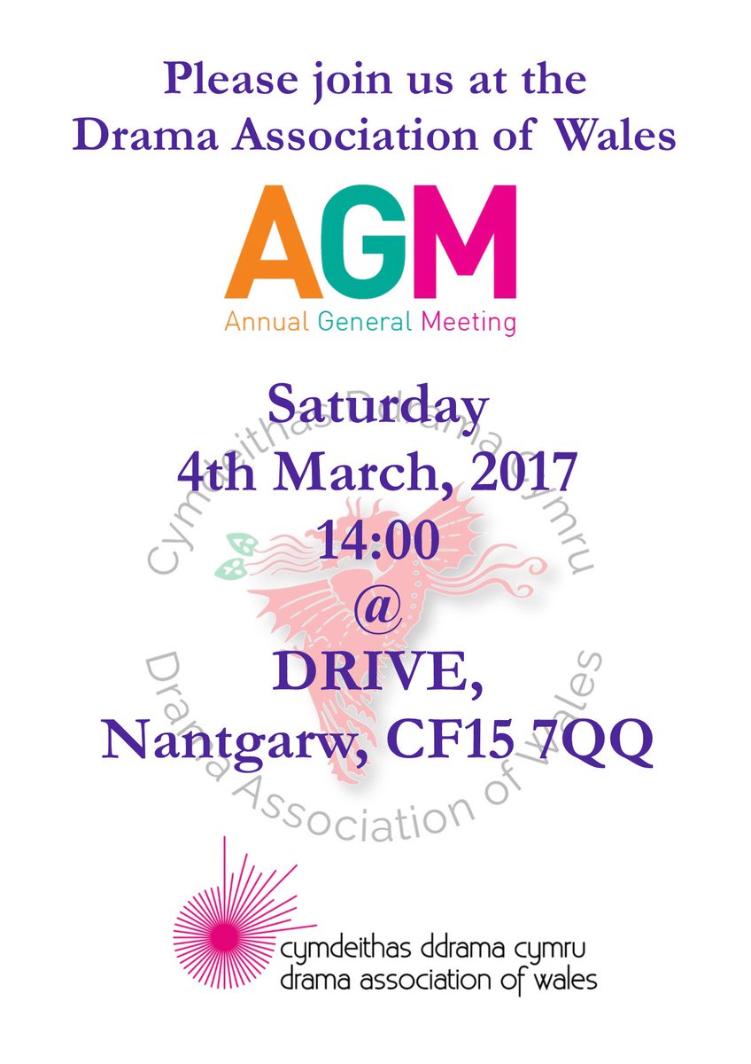 DAW AGM Sat. 4 March, Nantgarw. All members very welcome.  
If you need any further information, please let us know. #DAW #chancetocatchup