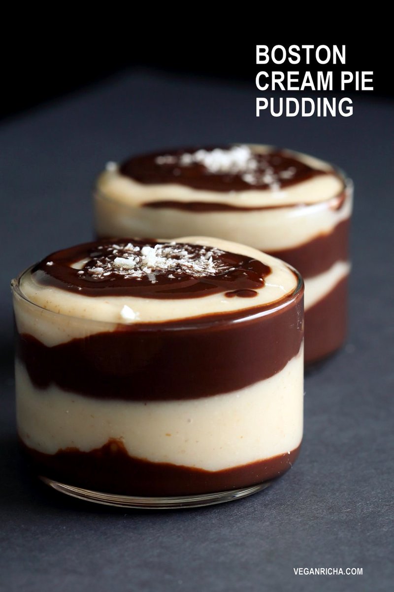 Vegan Boston Cream Pie Pudding: veganricha.com/2017/01/vegan-… #vegan #healthyfood #healthylife #indieFORK #ChalkPointNYC