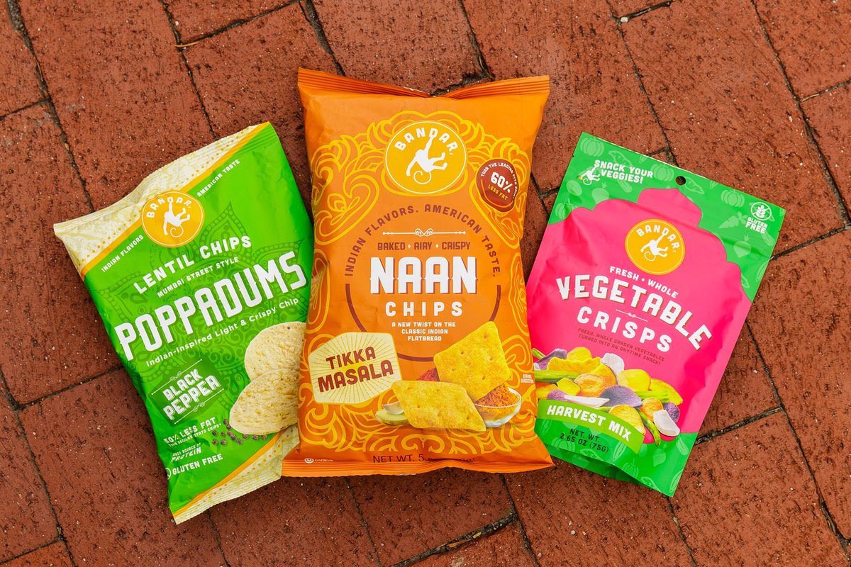noshdotcom's tweet photo. The salty snack set gets an international twist with @BandarFoods's line of Indian inspired snacks #instaNOSH https://t.co/fOwOlB9I8E