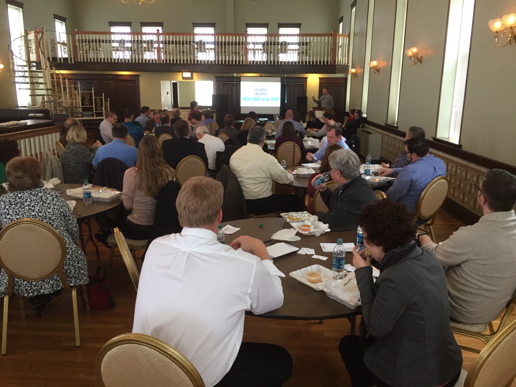 dwspinner's tweet photo. Great turnout at Old Town Hall in Huntingburg to hear more about #launchindiana https://t.co/kI2ByBrt5k