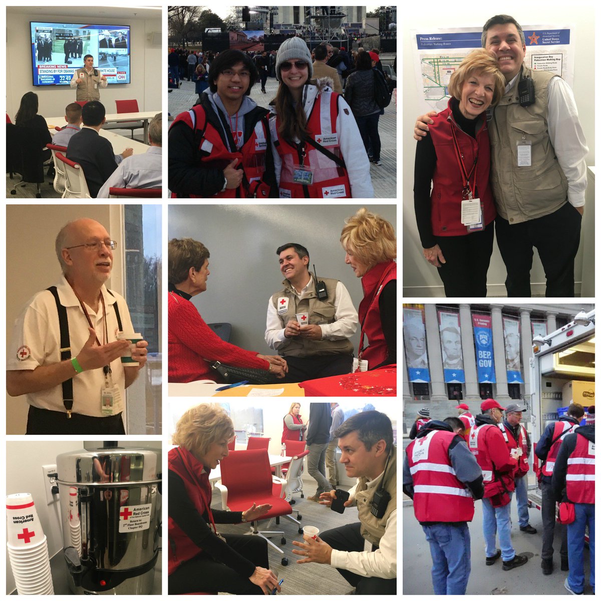 Volunteers go the extra mile- eyes &amp; ears of the EMS &amp; Law Enforcement, Good Will Ambassadors, &amp; Provider of Information! #dc #inauguration