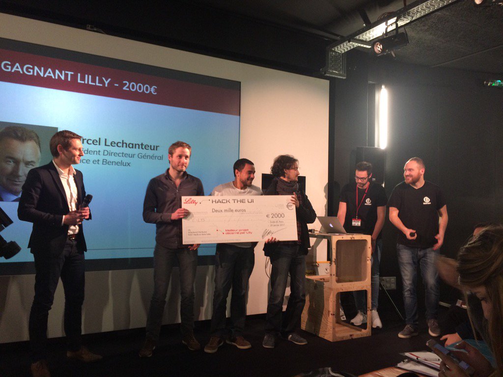 delvolverosset's tweet photo. Prix Lilly E Lys bravo!#hacktheui @LillyPadFR @danonejobs https://t.co/LjFCCLWMDS